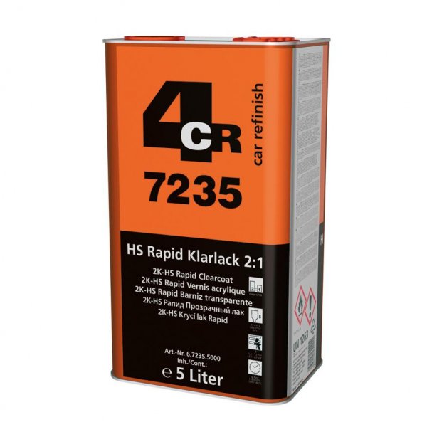 7,5 Liter Klarlack Set 4CR Rapid 7235 + 0408 Härter